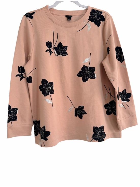 Ann Taylor Tops - Ann Taylor  Floral Crewneck Sweatshirt w/Metallic Detail-NWOT